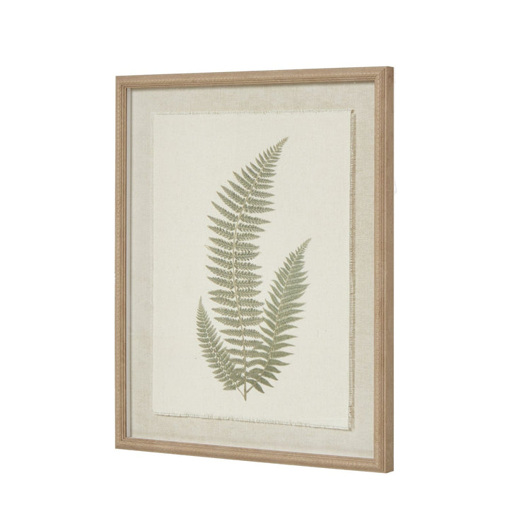 Nia Sage Green Fern Leaf Print Framed Wall Art Accessories 