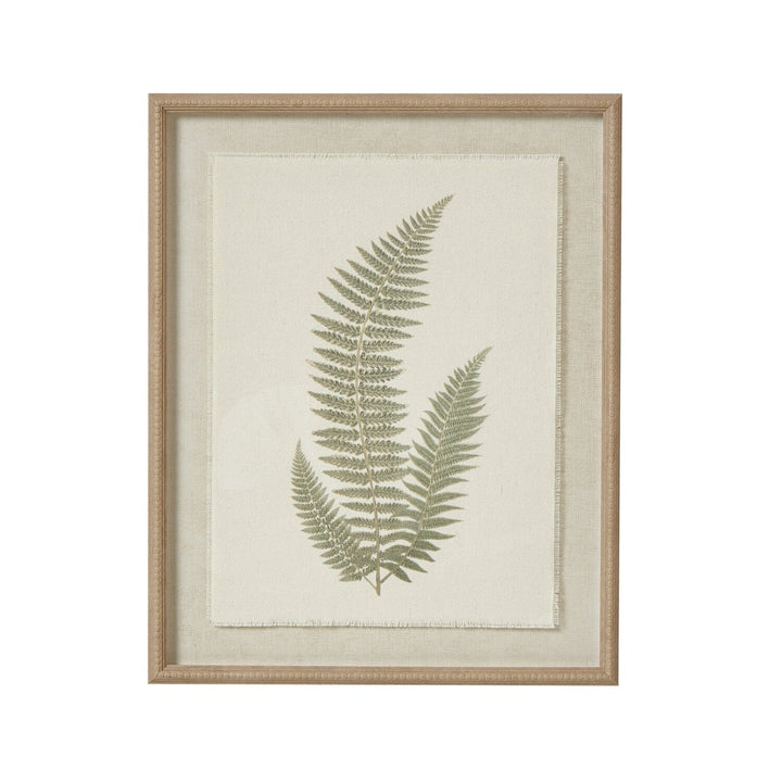 Nia Sage Green Fern Leaf Print Framed Wall Art Accessories 