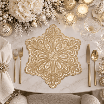 Noella Gold Snowflake Placemat Accessories 