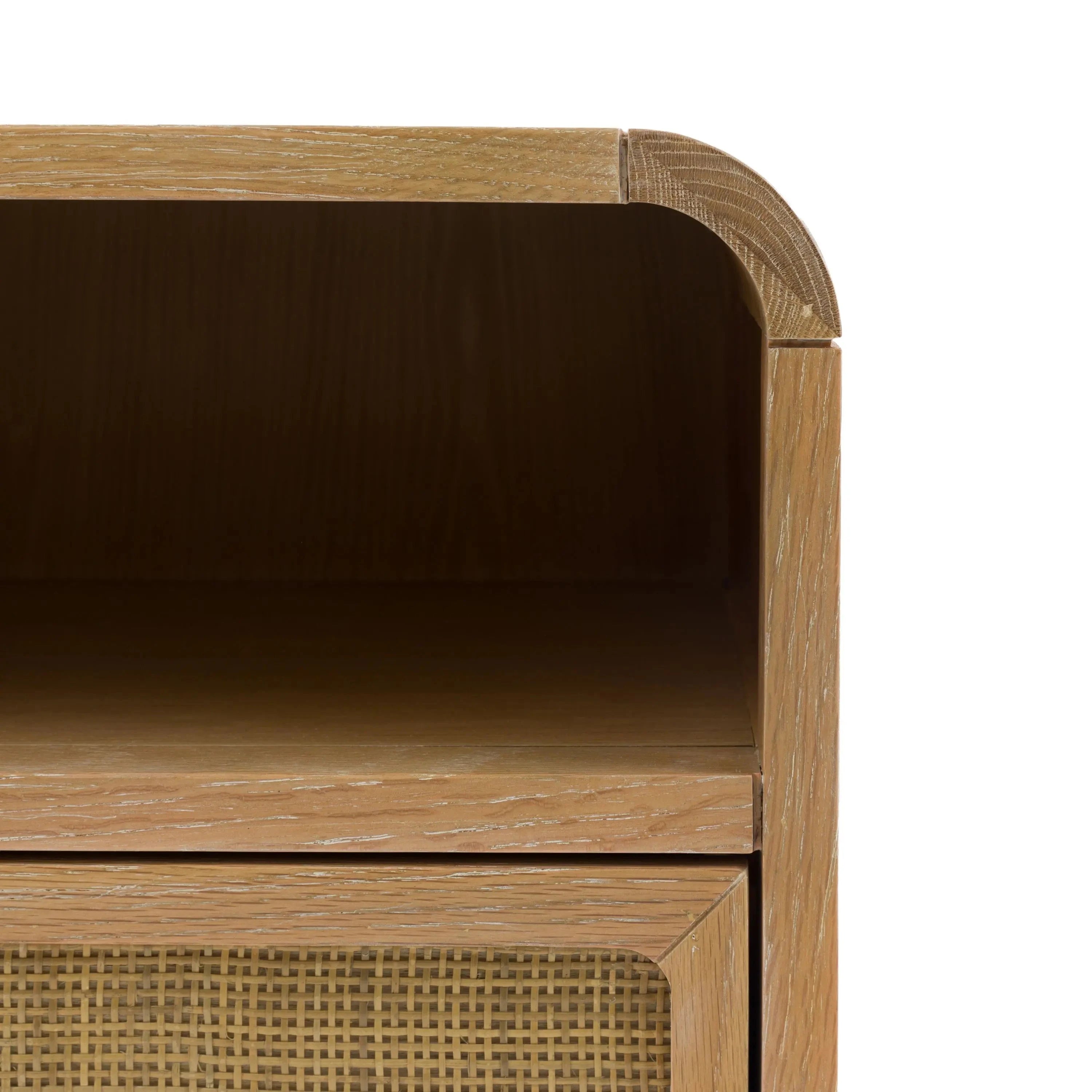 Nook Natural Rattan 1 Drawer Bedside Table Furniture 