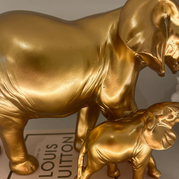Nora Gold Elephants Decorative Ornament Accessories 