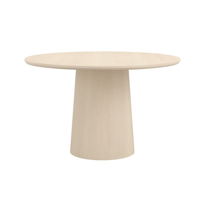 Novie Light Wood Effect Round Dining Table Furniture 