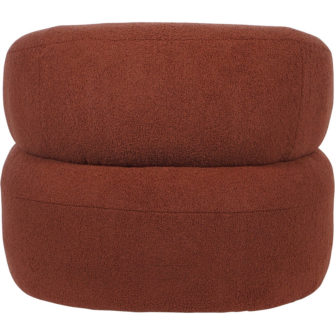 Nyra Terracotta Boucle Accent Chair Furniture 