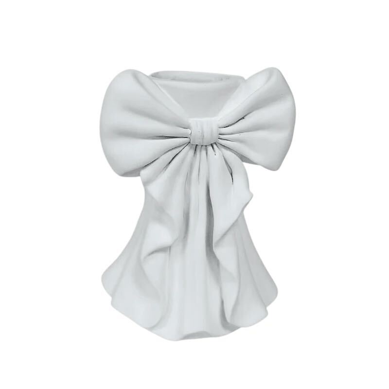 Odessa Cream Decorative Bow Vase Accessories 