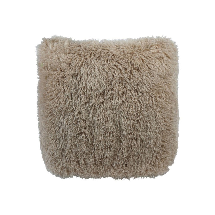 Odessa Cream Faux Sheepskin Swivel Accent Chair Furniture 