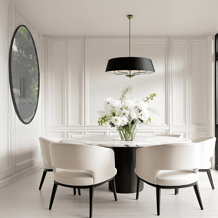 Odette Black & Brass 4 Light Pendant Ceiling Light Lighting 