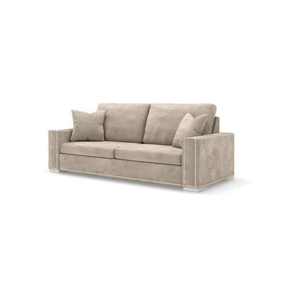 Olivia Mink Premium Large Sofa - Without Studs MTO Sofa 