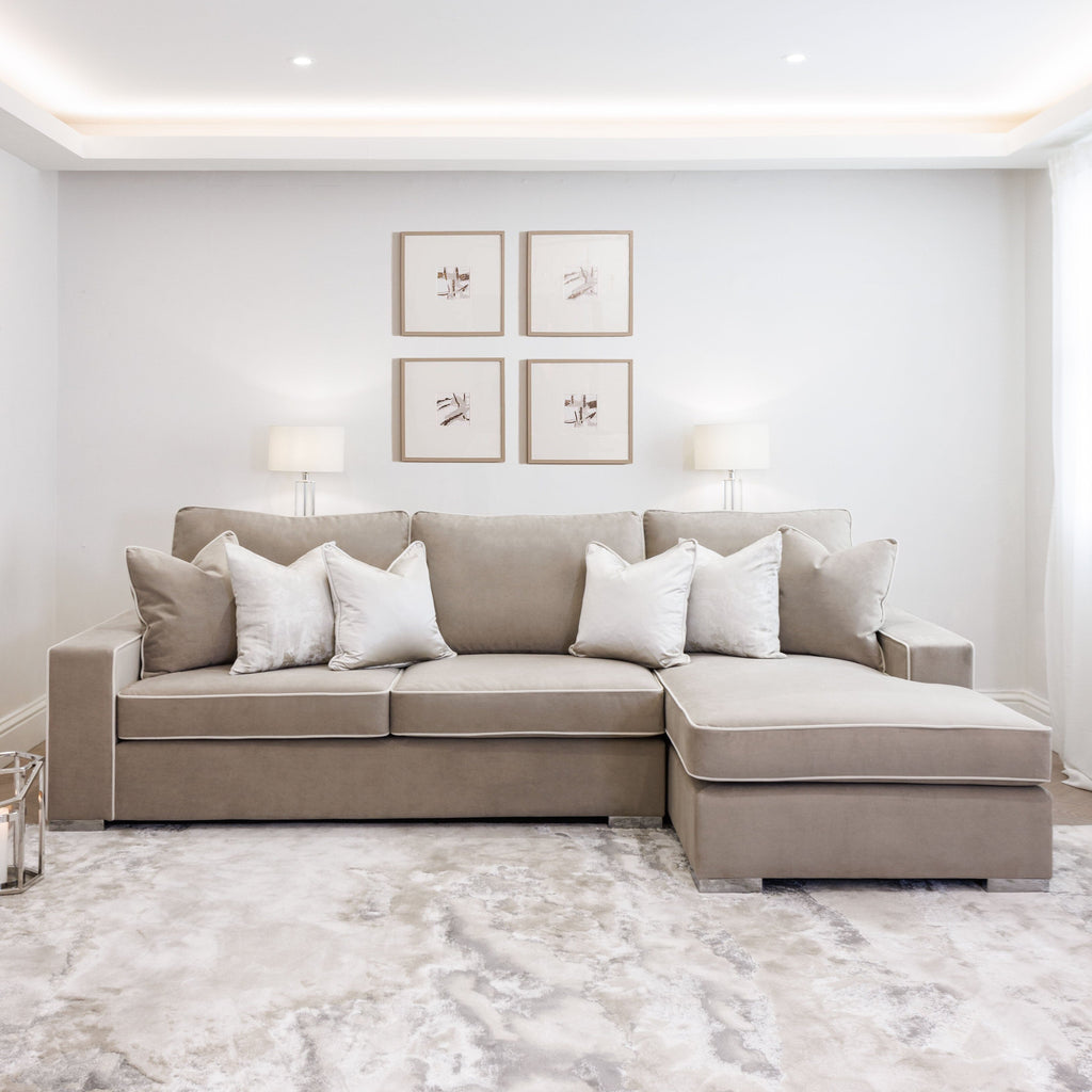 Olivia Mink Premium Sofa Piping