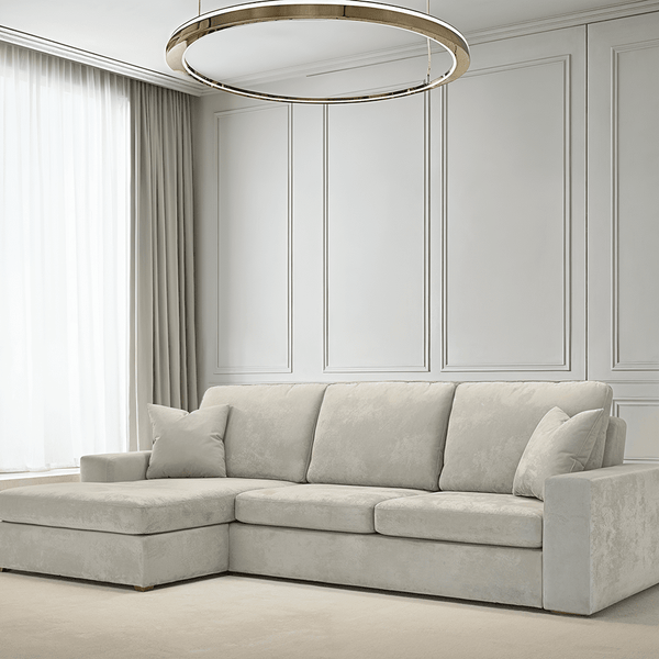 Olivia Premium Smoke Grey Sofa Range without Studs MTO Sofa 