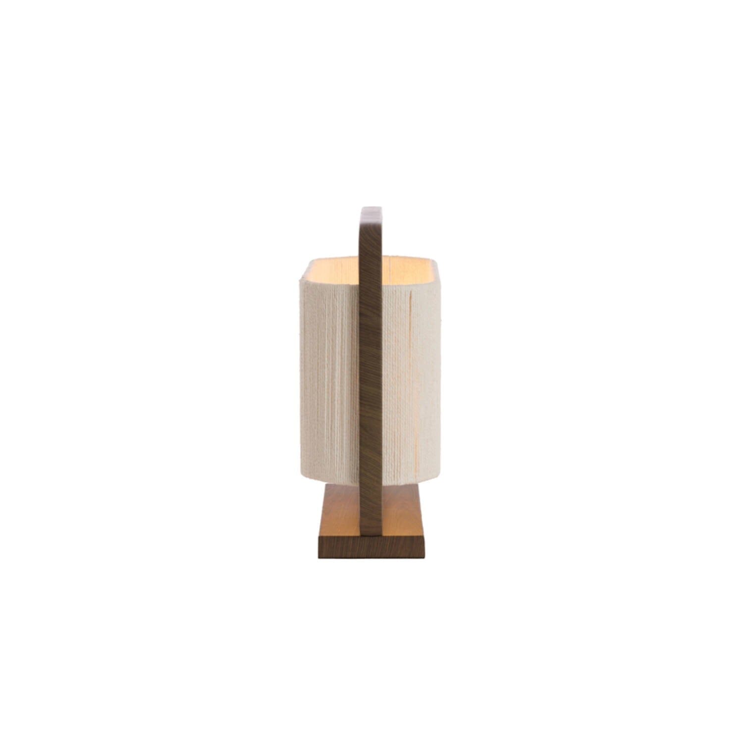 Orsay Cream Rope & Dark Wood Detail Table Lamp Lighting 