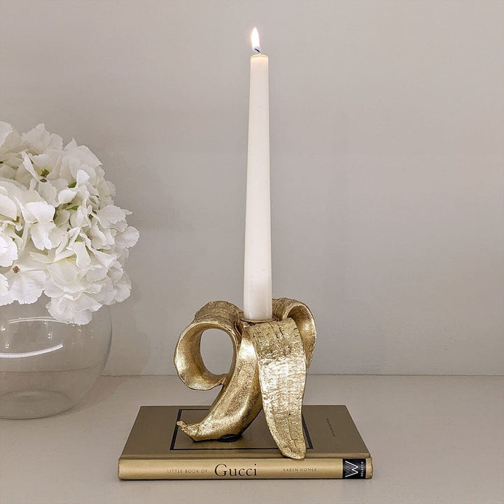 Ortona Gold Banana Candle Holder Accessories 