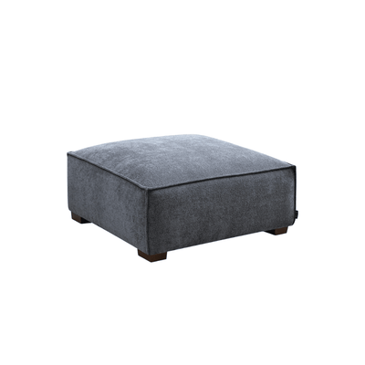 Ottilie Charcoal Boucle 4 Seater Sofa with Footstool Sofa 