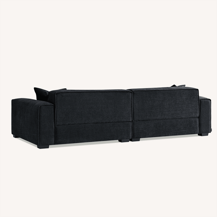 Ottilie Charcoal Boucle 4 Seater Sofa with Footstool Sofa 