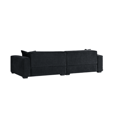 Ottilie Midnight Boucle 4 Seater Sofa with Footstool Sofa 