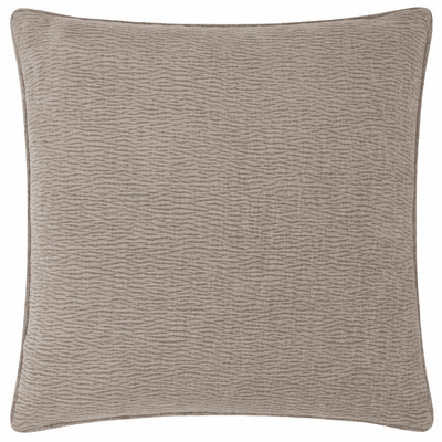 Paige Greige Woven Textured Feather Filled Cushion - 50x50cm Textiles 