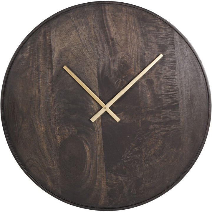 Palermo Large Brown Mango Wood Wall Clock Accessories 