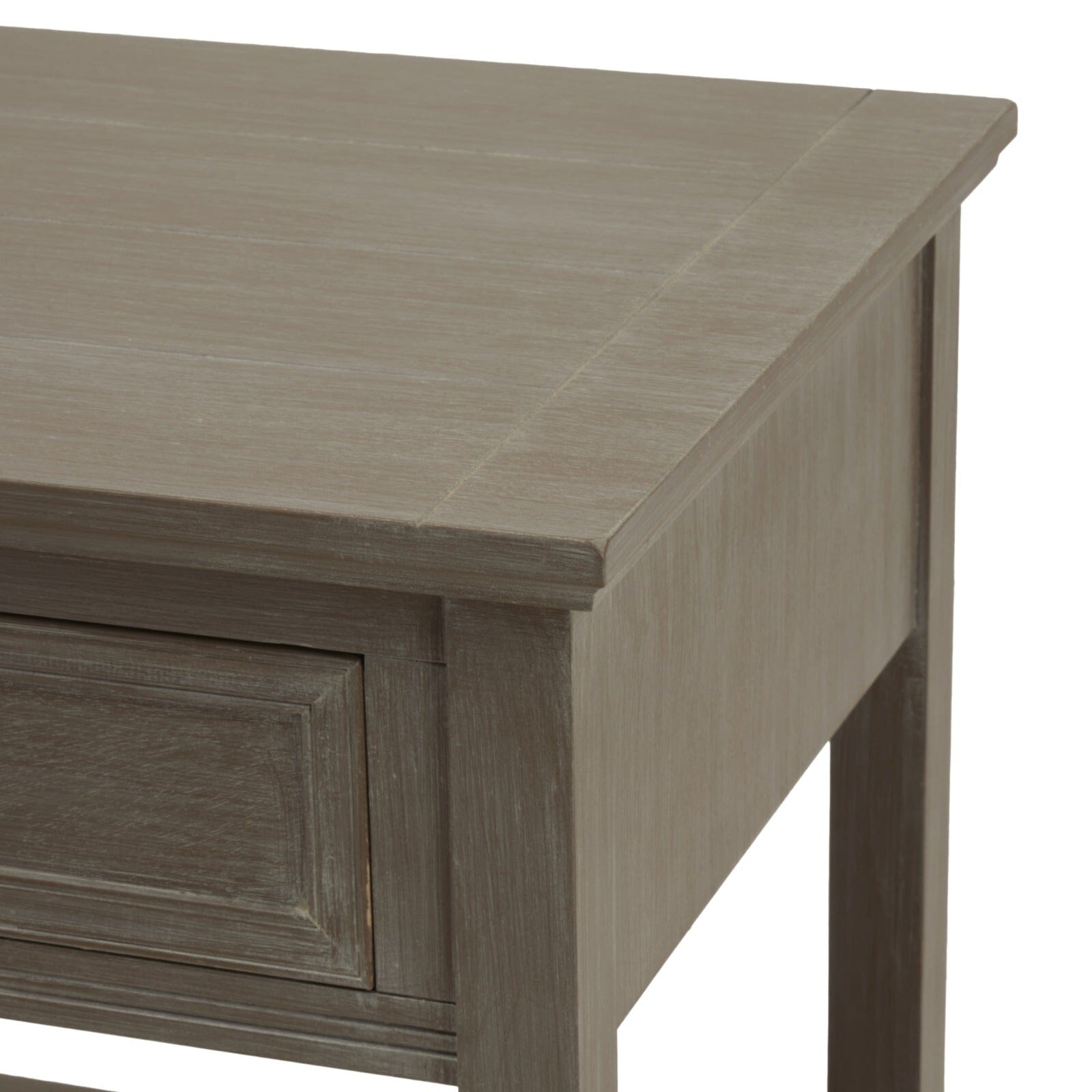 Palma Grey Washed Wood 1 Drawer Side Table Furniture 