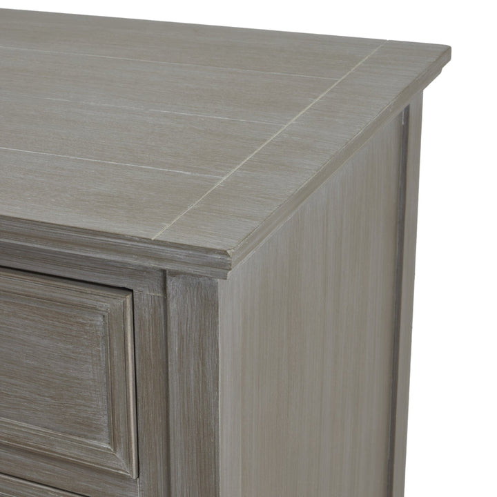 Palma Grey Washed Wood 4 Drawer Chest Furniture 