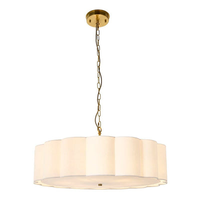 Pandora Cream & Gold 6 Light Pendant Ceiling Light Lighting 