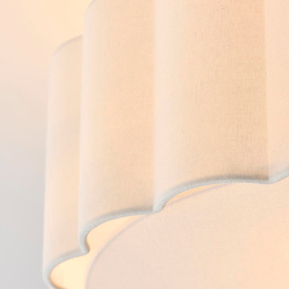Pandora Cream & Gold Flush Ceiling Light Lighting 