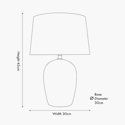Panna Blue & White Striped Table Lamp Lighting 