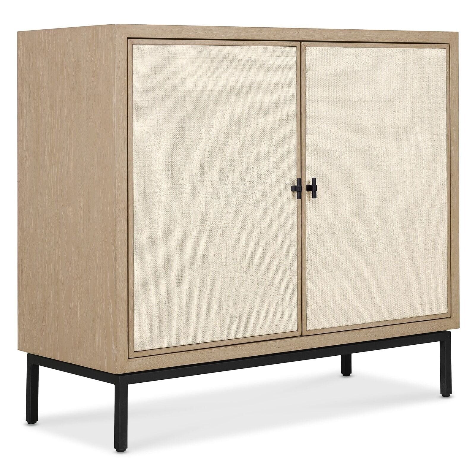 Paradigm Light Oak & Linen 2 Door Sideboard Furniture 