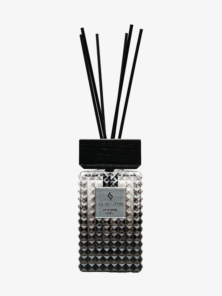 Persian Spice Petite Black & Silver Luxury Reed Diffuser - 150ml Fragrance 