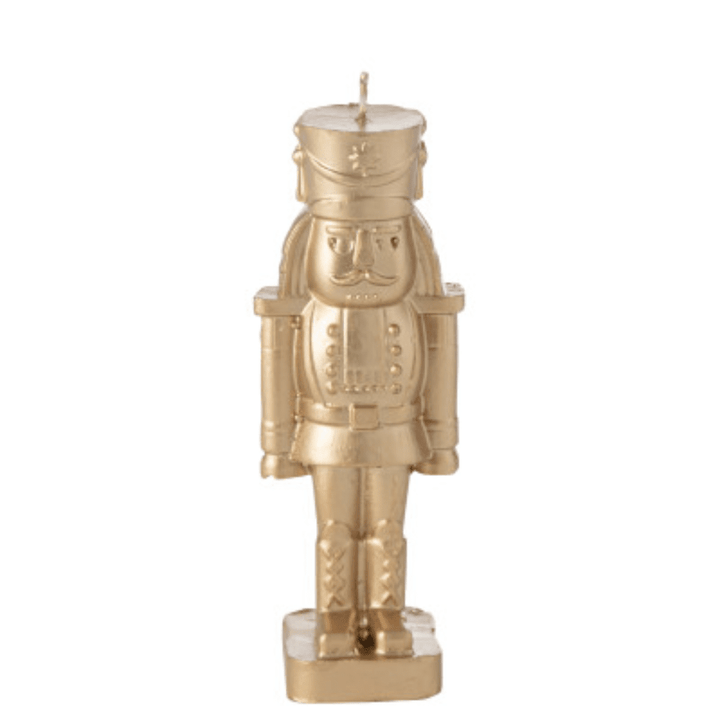 Petite Gold Decorative Festive Nutcracker Candle Fragrance 