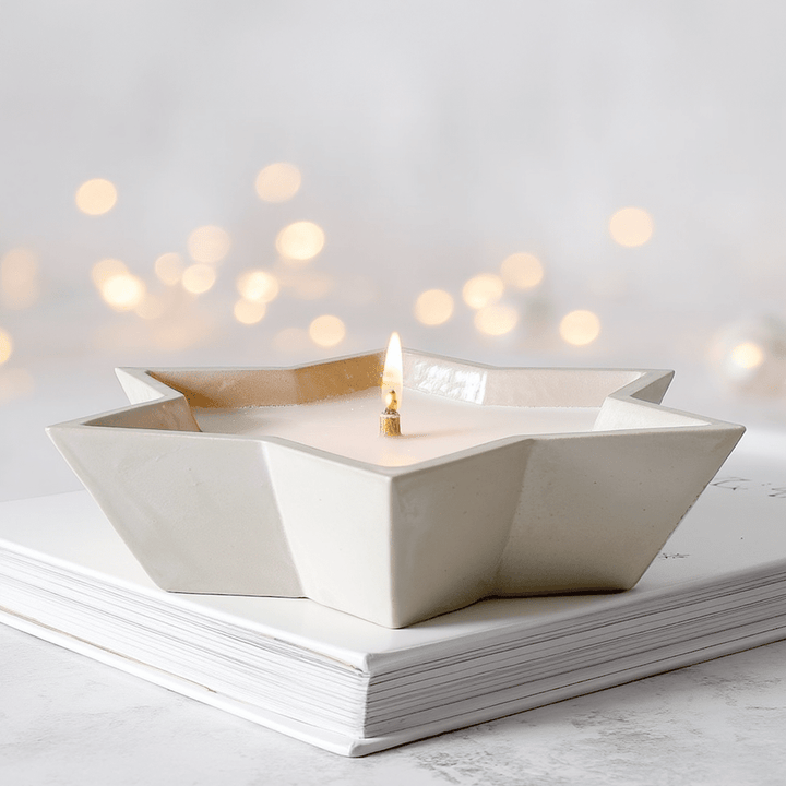Petite Star Shaped Stone Decorative Candle Fragrance 