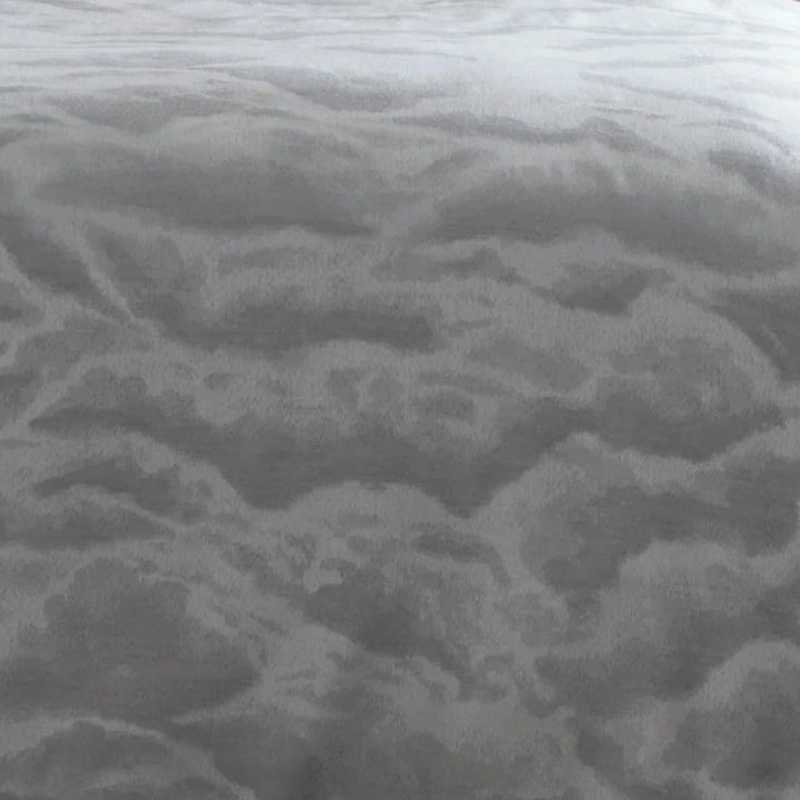 Petunia Grey & Silver Cloud Print Duvet Set Textiles 