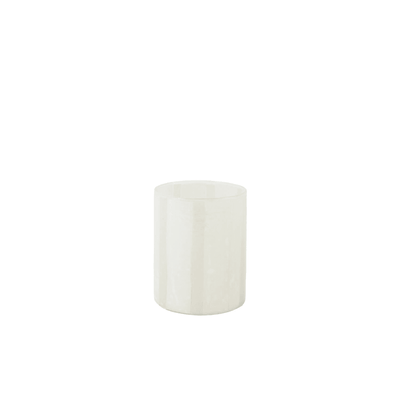 Phoebe Cream & Beige Stripe Glass Tealight Holder Accessories 