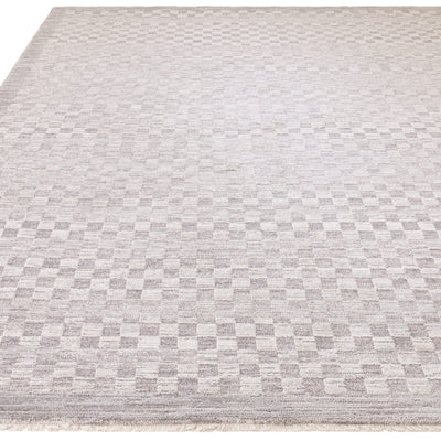 Pigalle Greige Checkerboard Rug 