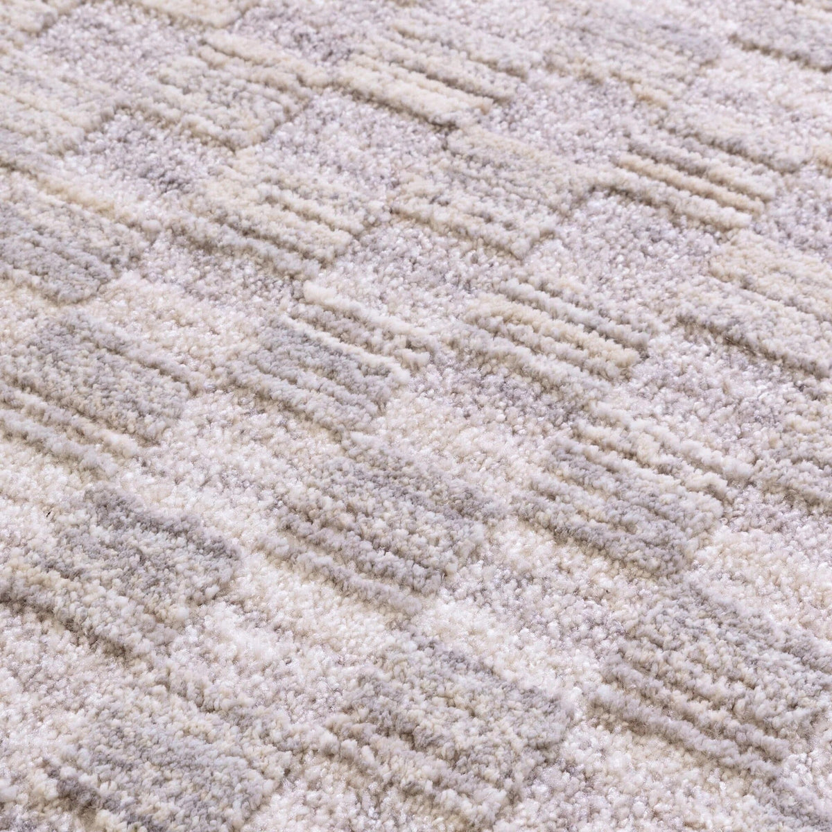Pigalle Greige Checkerboard Rug 