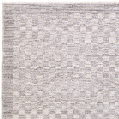 Pigalle Greige Checkerboard Rug 