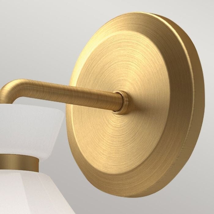 Pilar Gold Wall Light with Opal Shade Lighting 