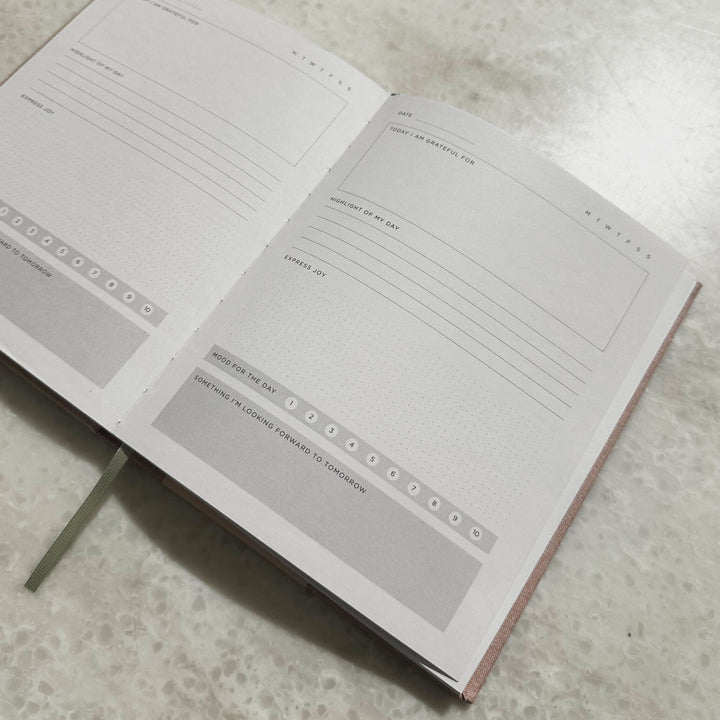 Pink Gratitude Journal Notebook Accessories 