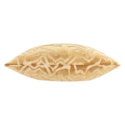 Polter Amber Velvet Pattern Feather Filled Cushion - 50x50cm