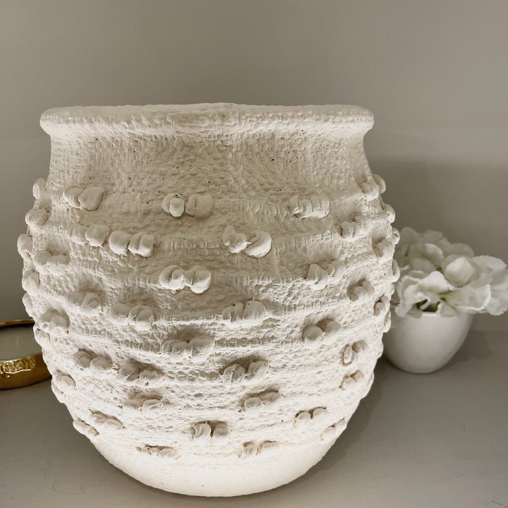 Porta Cream Textured Vase Accessories 