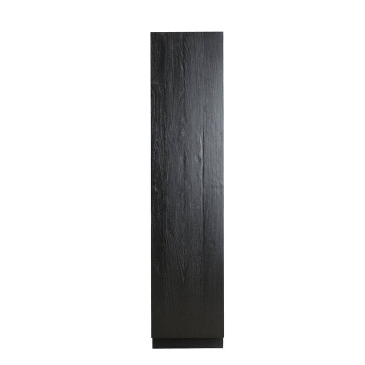 Portia Black Wooden Tall Cabinet Furniture 