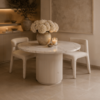 Portobello Round Marble Dining Table Furniture 