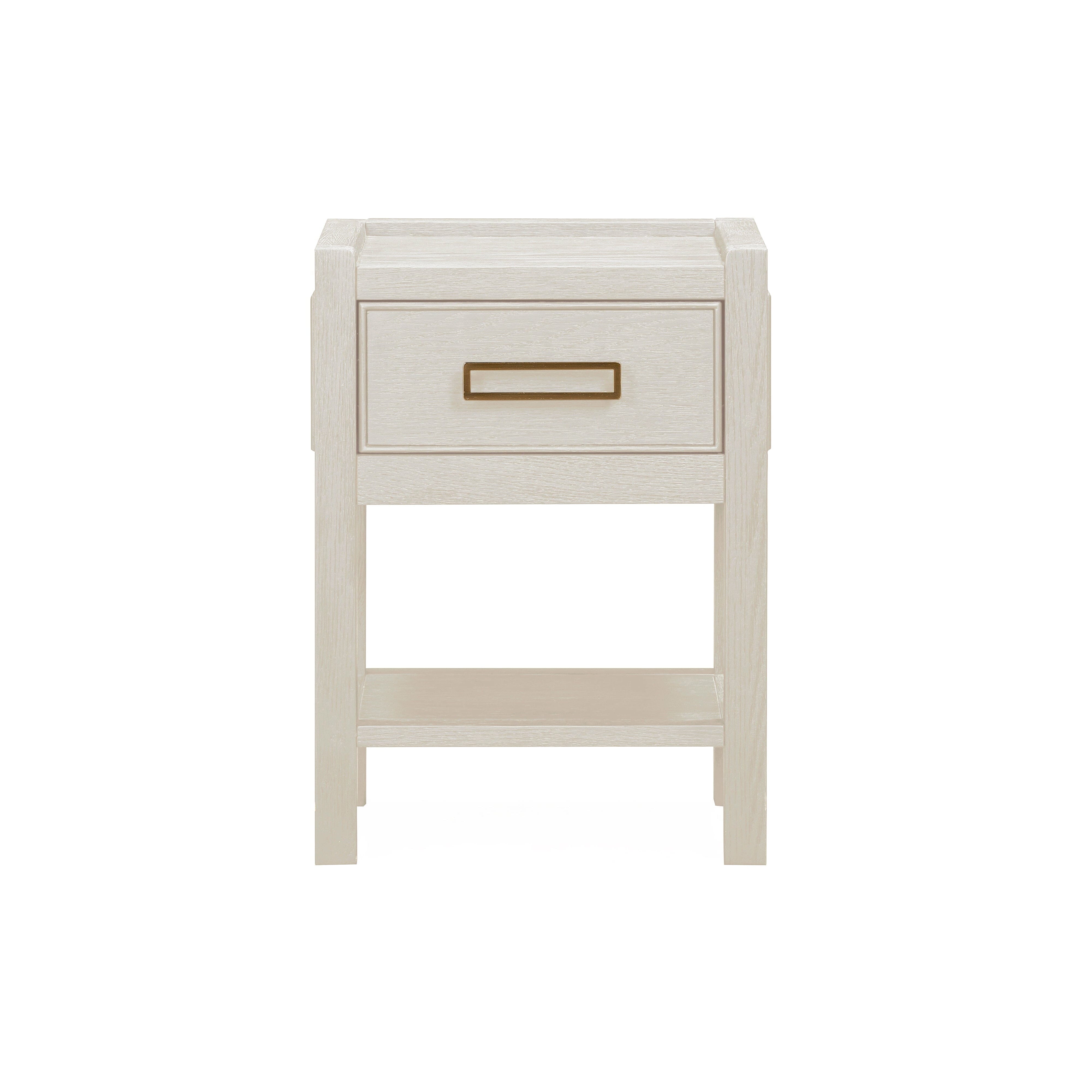 PRE ORDER - Soho White Oak Veneer 1 Drawer Bedside Table Furniture 