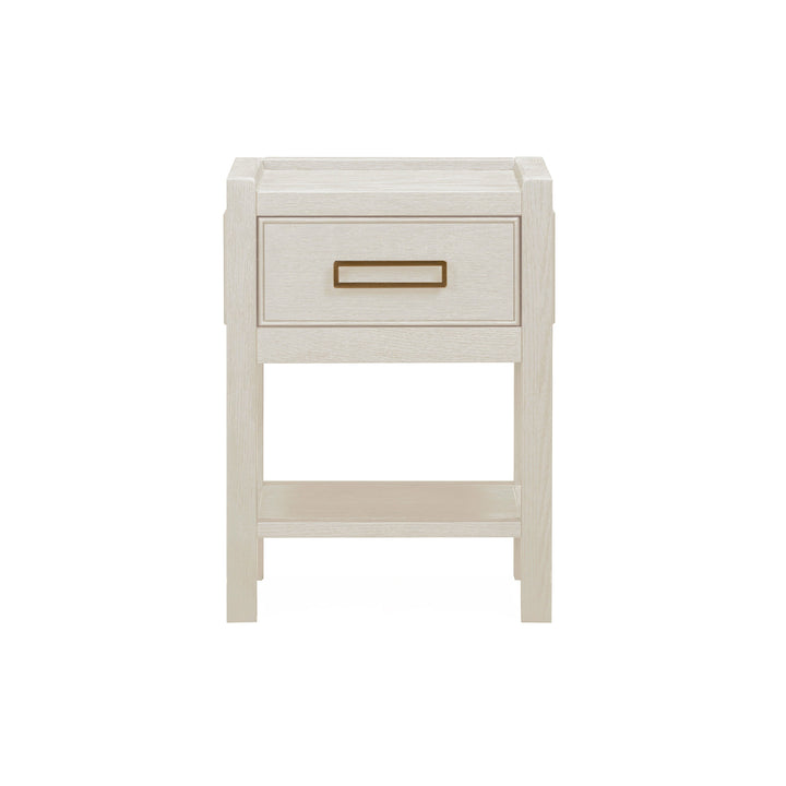 PRE ORDER - Soho White Oak Veneer 1 Drawer Bedside Table Furniture 