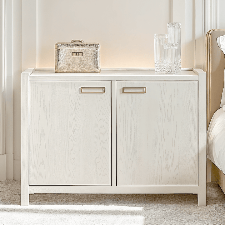 PRE ORDER - Soho White Oak Veneer 2 Door Sideboard Furniture 