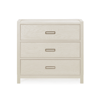 PRE ORDER - Soho White Oak Veneer 3 Drawer Chest Furniture 