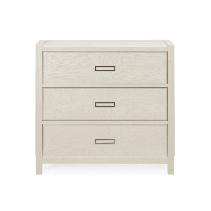 PRE ORDER - Soho White Oak Veneer 3 Drawer Chest Furniture 