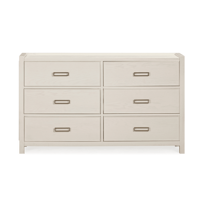PRE ORDER - Soho White Oak Veneer 6 Drawer Chest Furniture 