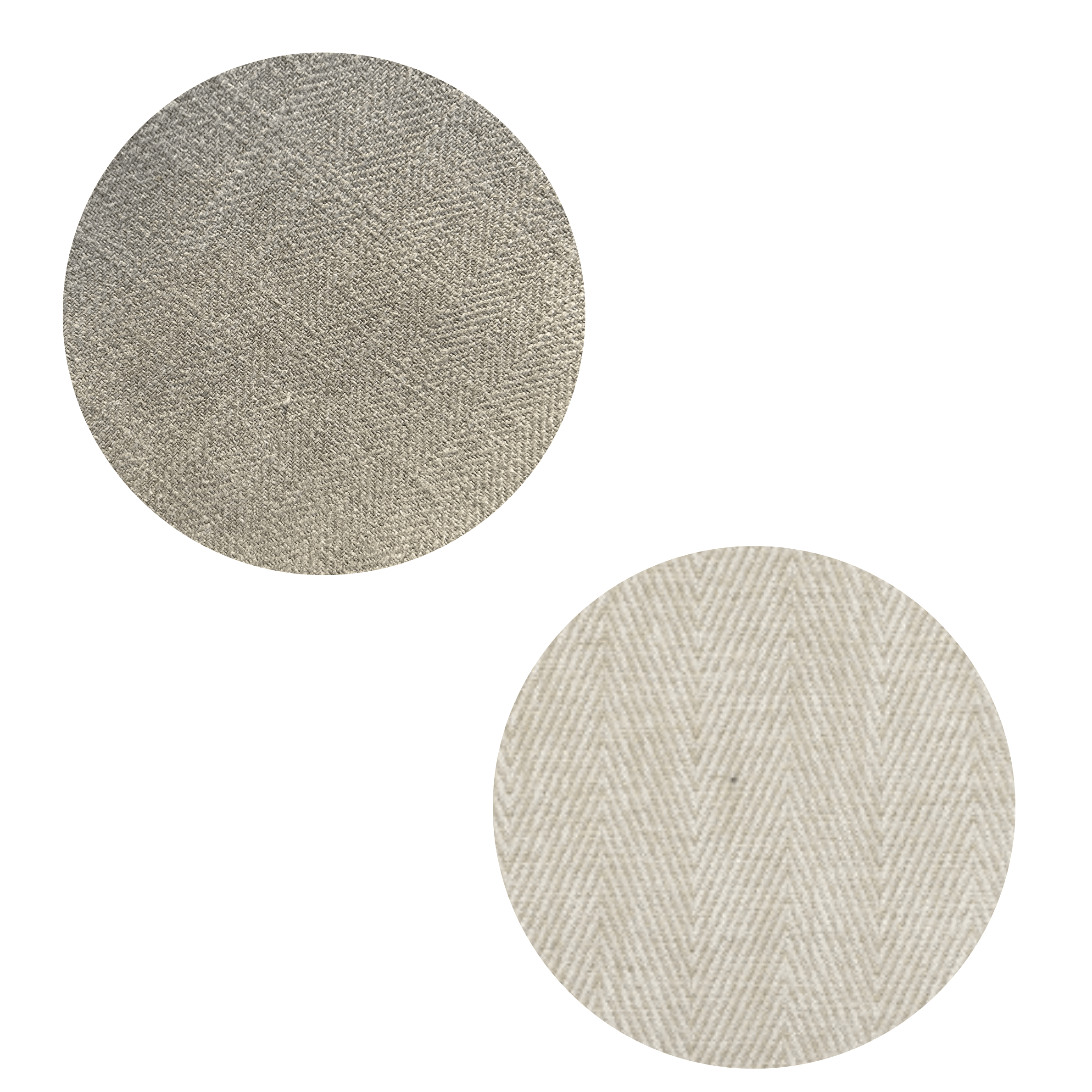 Pumice Woven & Cream Chevron Fabric Samples