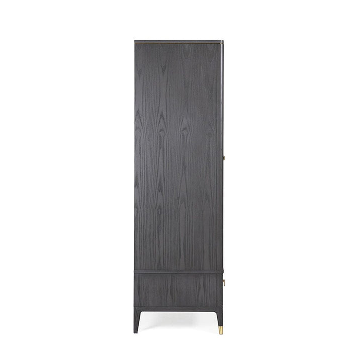 Putney Grey & Gold 2 Door Wardrobe Furniture 