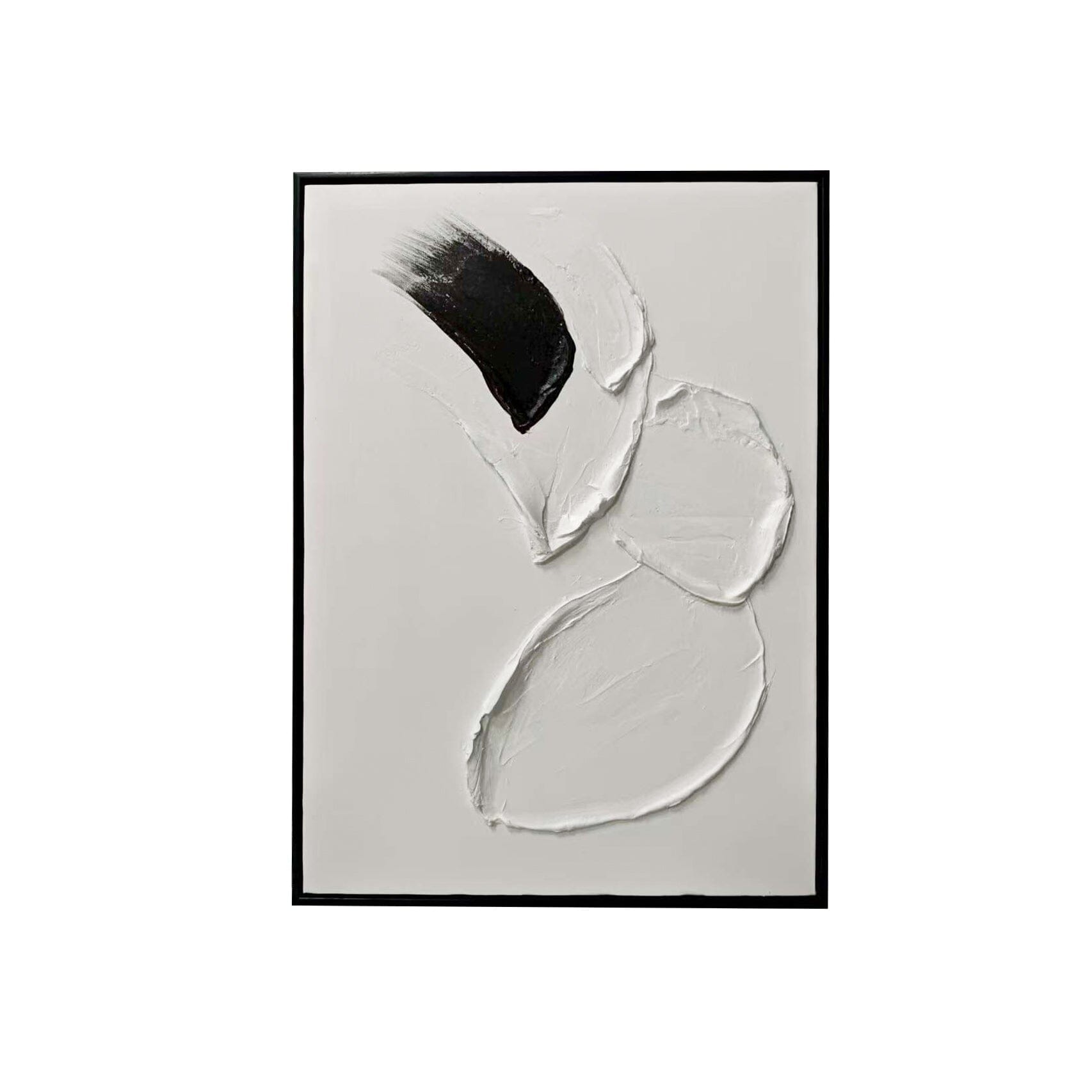 Regent Monochrome 3D Paint Stroke Effect Canvas Wall Art - I Accessories 