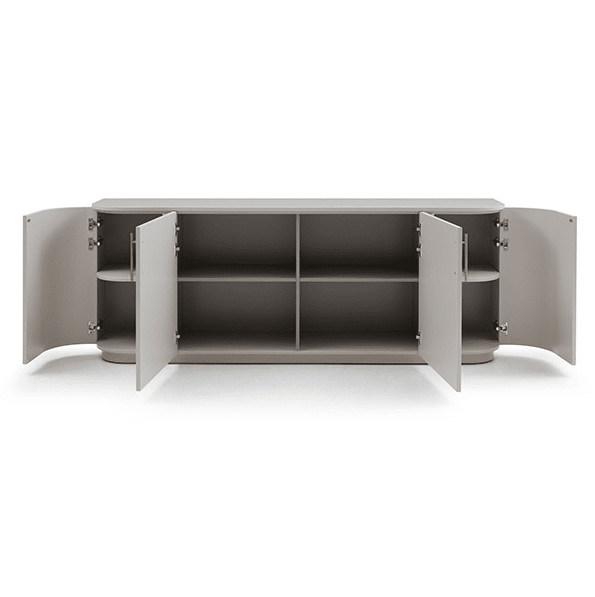 Rhea Matte Beige 4 Door Luxury Sideboard Furniture 